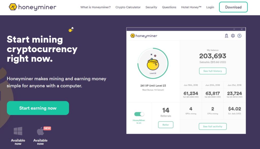 Платформа HoneyMiner
