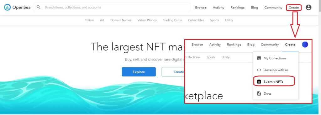 Как создать NFT на маркетплейсе OpenSea