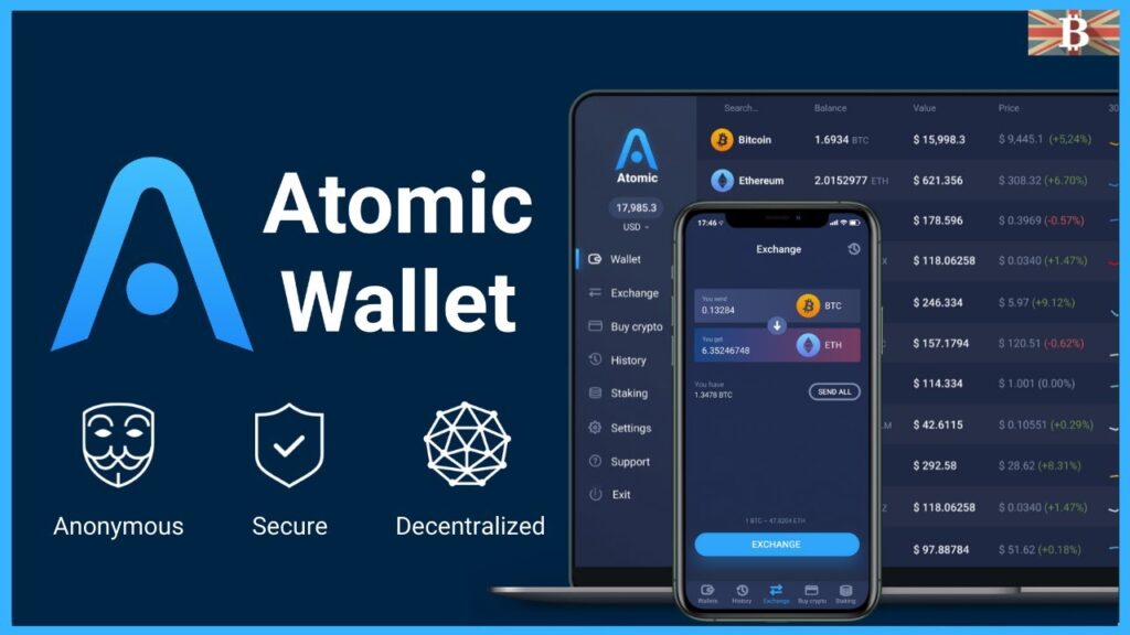 Интерфейс кошелька Atomic Wallet