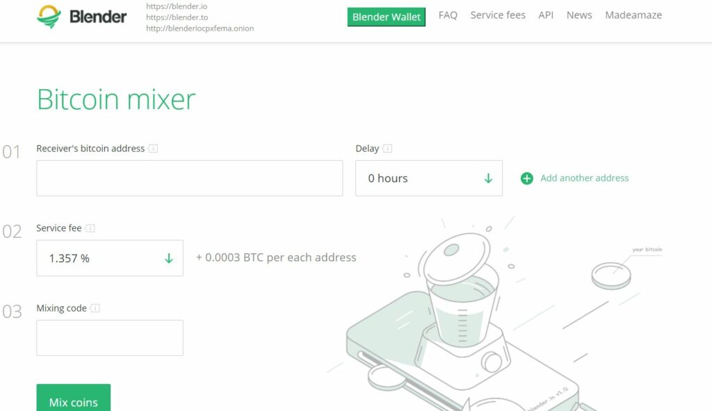 Интерфейс платформы Blender.io