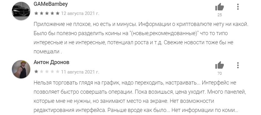 Отзывы о криптобирже Binance