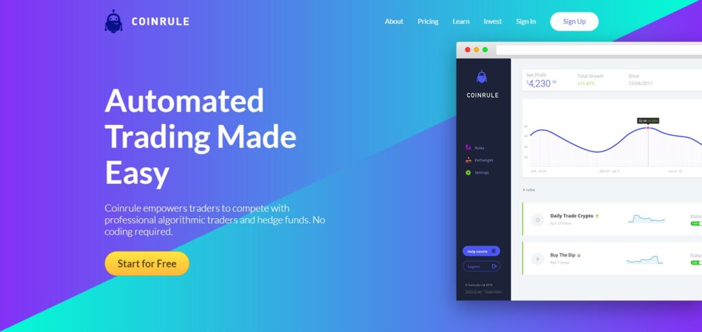 Платформа Coinrule