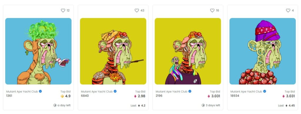 Серия Mutant Ape Yacht Club
