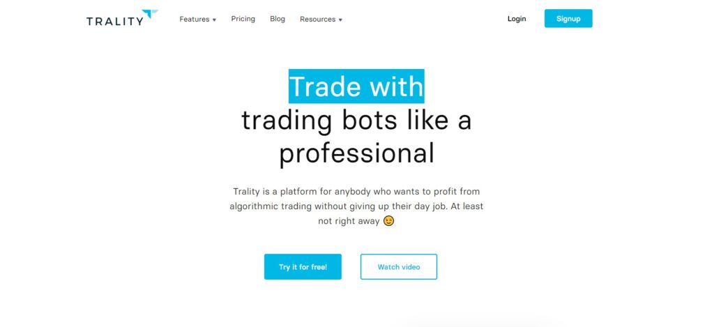 Платформа Trality