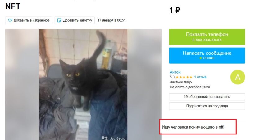 Предложение услуг с Авито