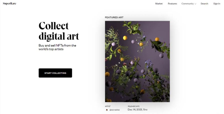 Платформа NFT SuperRare