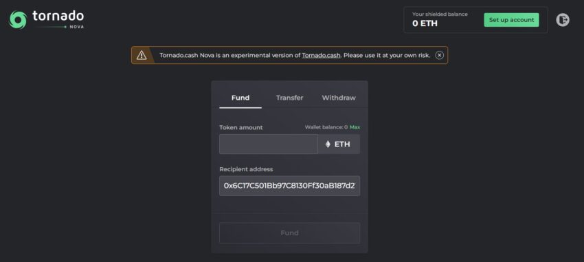Платформа Tornado Cash Nova