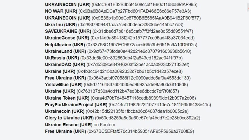 Смарт-контракты проектов мошенников