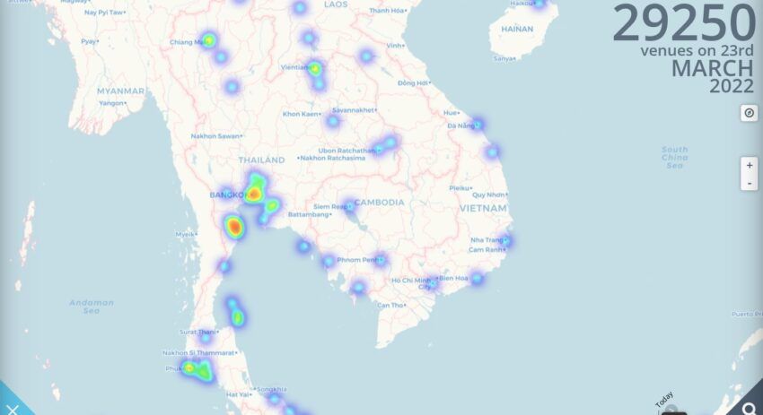 Таиланд на Coinmap