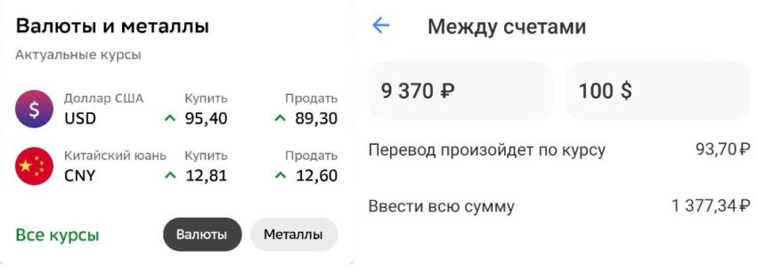 Курс доллара к рублю