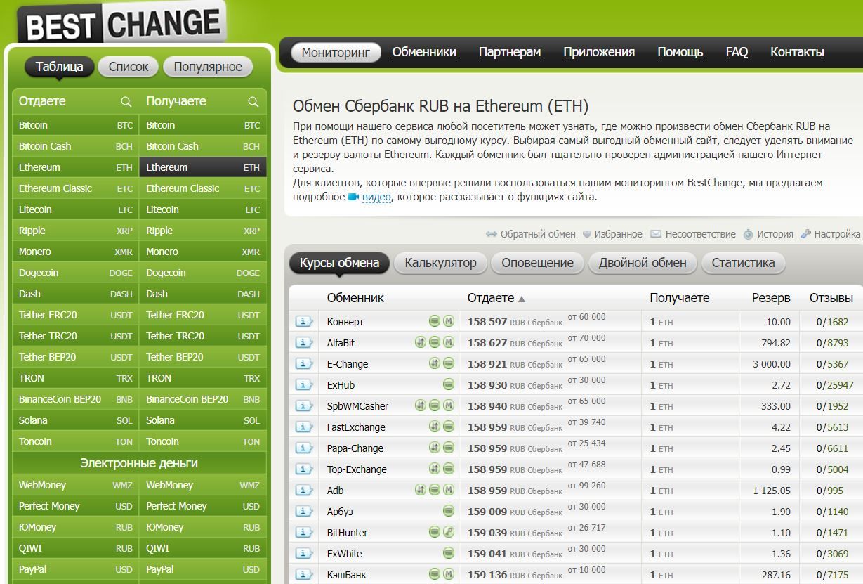 Платформа BestChange