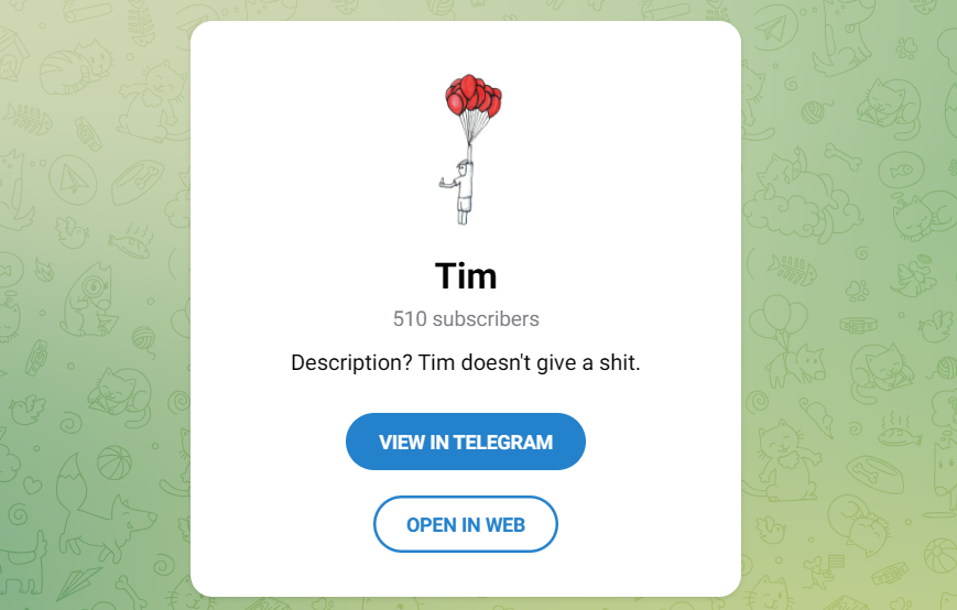Телеграм TIM