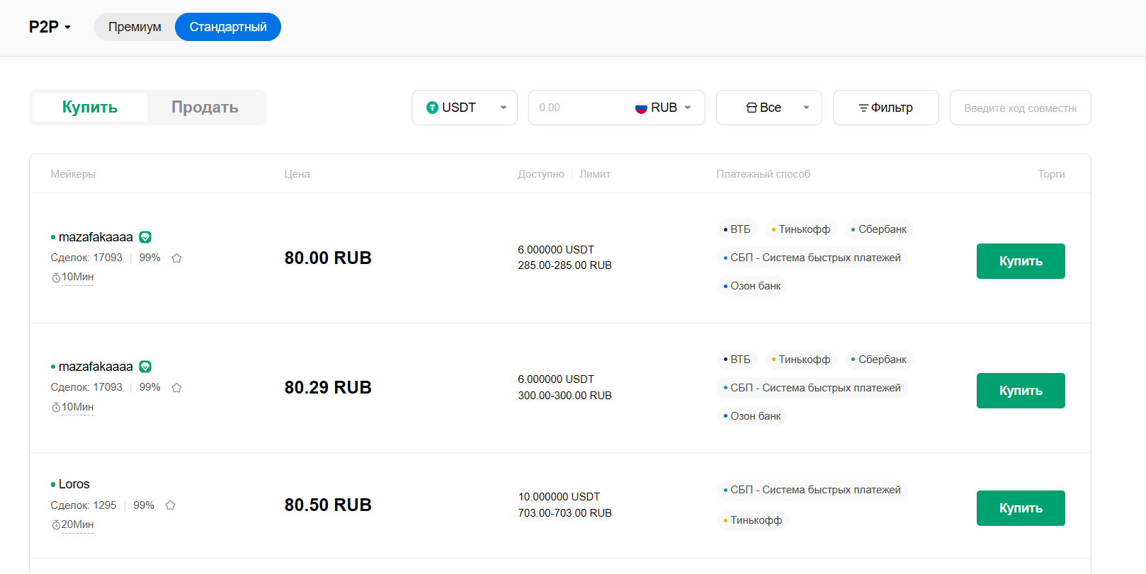 как купить криптовалюту - P2P-платформа HTX