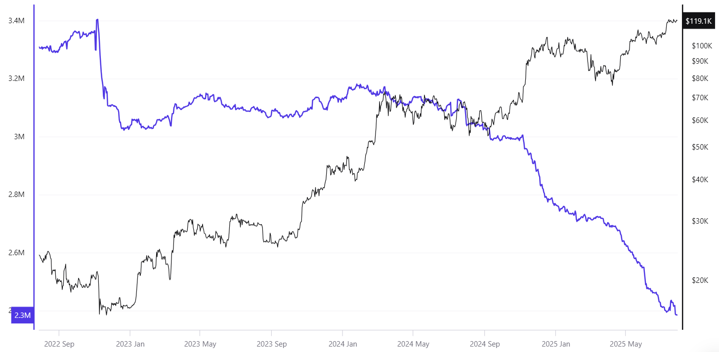 BTC-баланс криптобирж