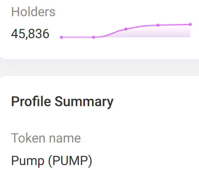 Держатели токенов PUMP